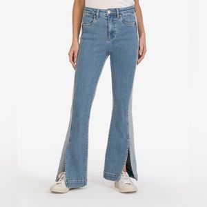 Kut From The Kloth Ana High Rise Flare Side Inset With Hem Slit